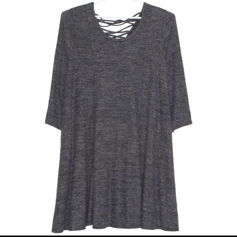 Torrid - Super Soft Sweater Dress with Criss Cross Detail